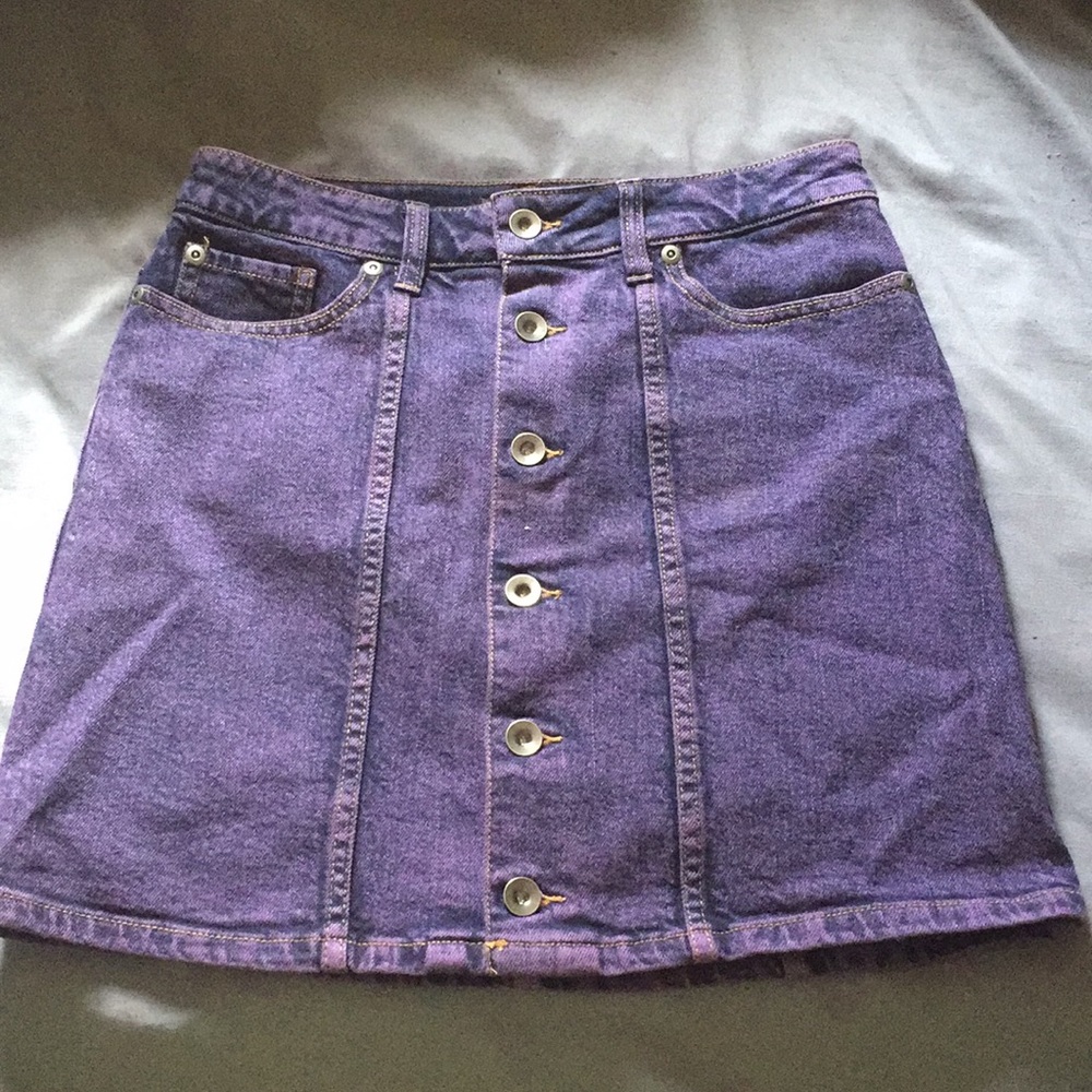 NWOT Acid Wash Denim Skirt